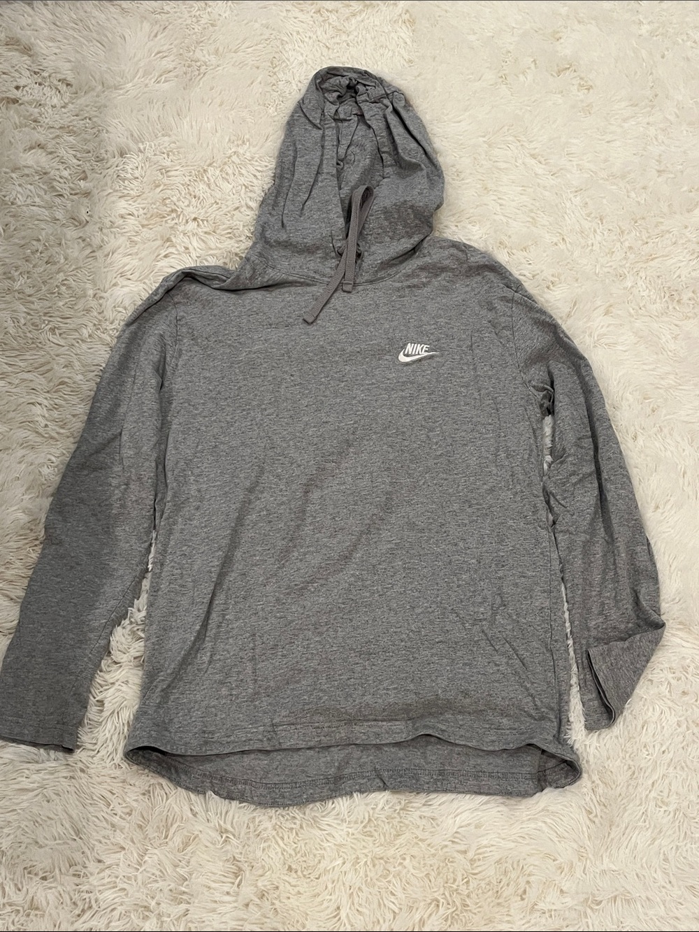 Nike Men’s Heather Gray Zip-Up Hoodie